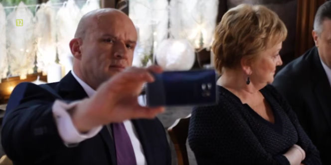 M jak miłość odcinek 1290, Kisielowa (Małgorzata Różniatowska), Andrzejek (Tomasz Oświeciński)