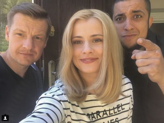 M jak miłość, Paweł (Rafał mroczek), Katia (Joanna Jarmołowicz), Gruzin (Ali Bakhrutdinov)