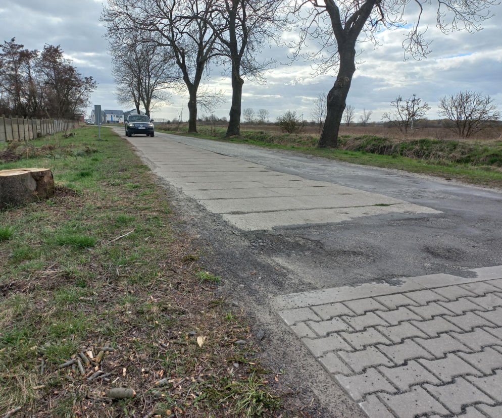 Ulica Henrykowska w Lesznie przed remontem