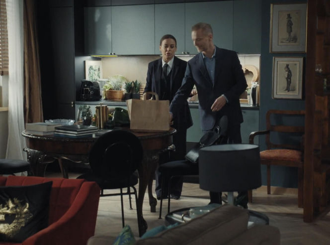 M jak miłość, odcinek 1912. Magda (Anna Mucha), Andrzej Budzyński (Krystian Wieczorek)