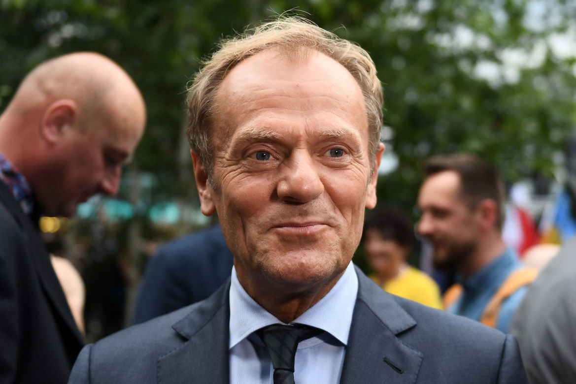 Donald Tusk w 2020 roku
