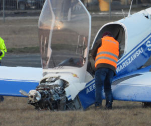 Samolot zarył w ziemię! Niebezpieczny incydent na warszawskim lotnisku