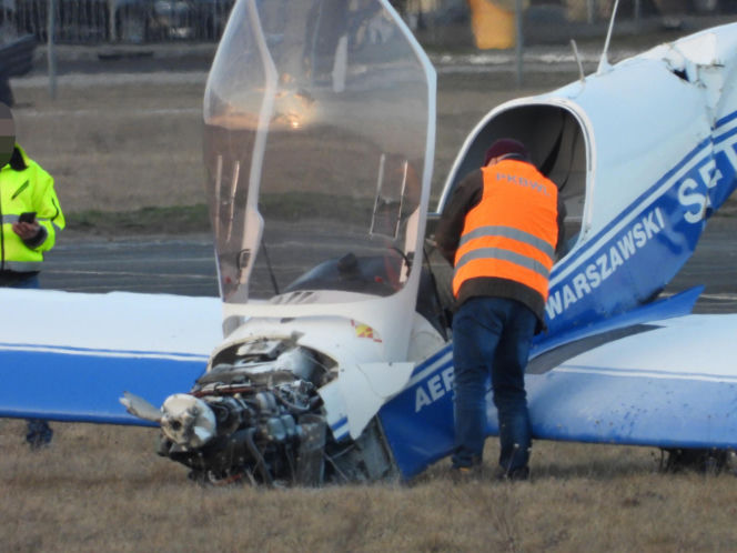 Samolot zarył w ziemię! Niebezpieczny incydent na warszawskim lotnisku
