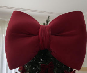 Zamiast gwiazdy na choince - kokarda XXL!