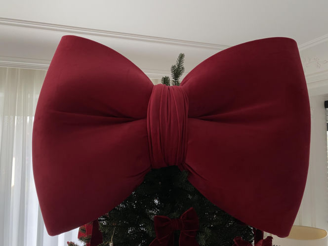 Zamiast gwiazdy na choince - kokarda XXL!