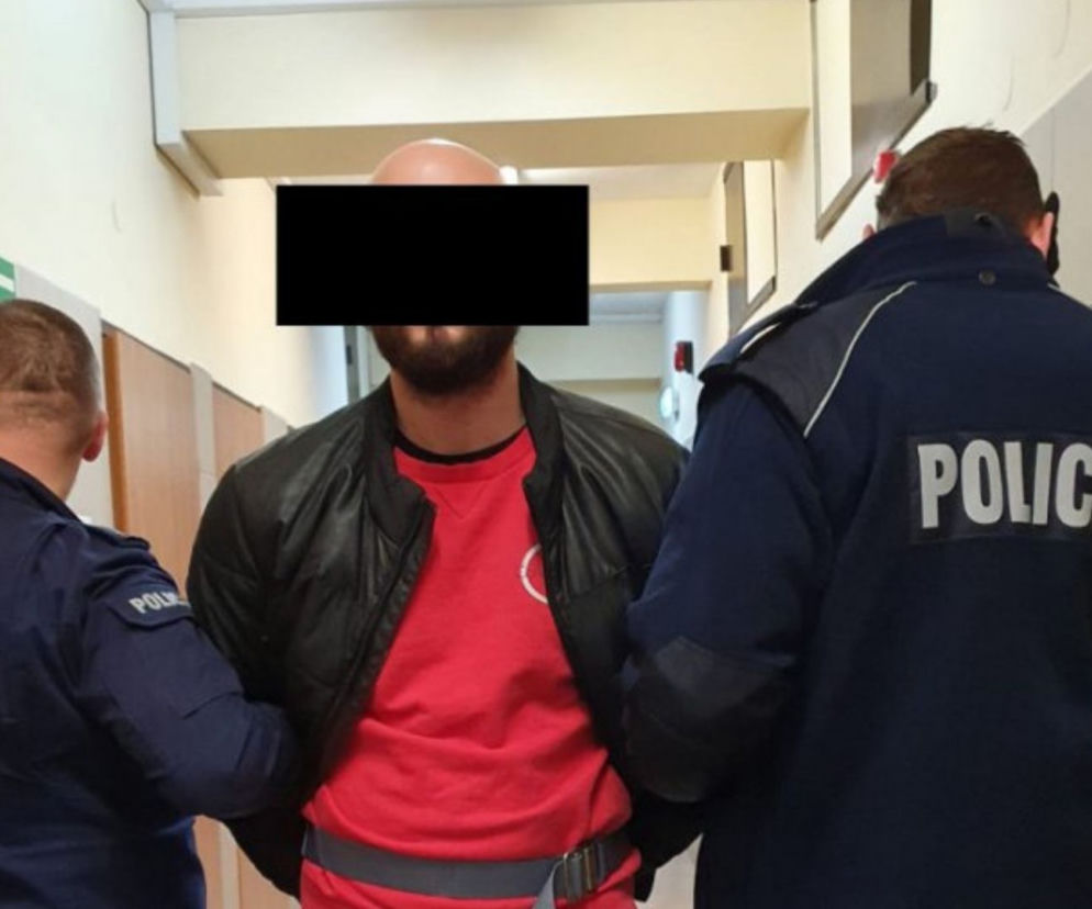 Zatrzymany w rękach policji