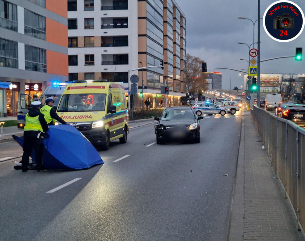 Warszawa. Śmiertelne potrącenie 15-latki na przejściu dla pieszych. Nastolatka, pomimo reanimacji, zmarła