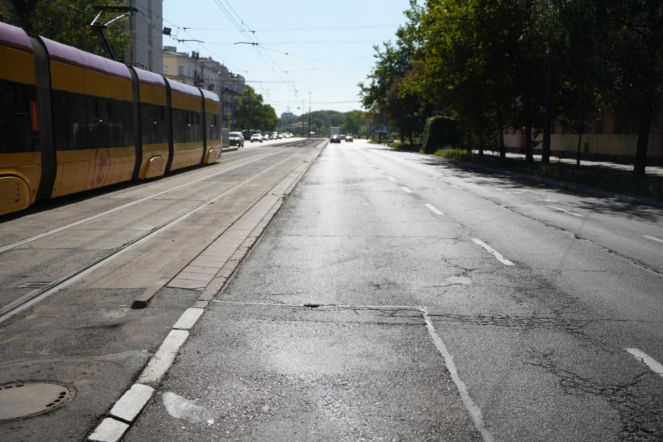 Nowy asfalt w Alei Niepodległości - ZDM Warszawa