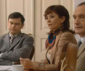 Ranczo 7 sezon odc. 90. Jędruś (Robert Majewski), Dorota Wezół (Beata Kowalska), Mieczysław Wezół (Wojciech Wysocki)
