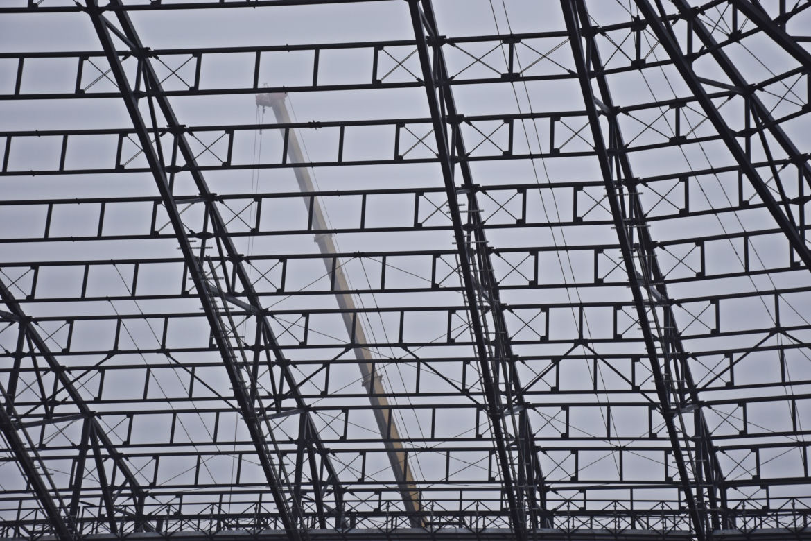 Budowa stadionu w Szczecinie - listopad 2020