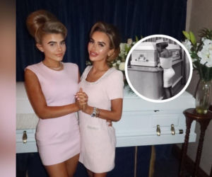 Influencerka pozowała do zdjęć przy trumnie 16-letniej córki. Internauci nie zostawili na niej suchej nitki