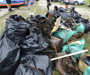 Kajakowy Eko Patrol sprzątał okolice Wyspy Grodzkiej i Kanału Zielonego