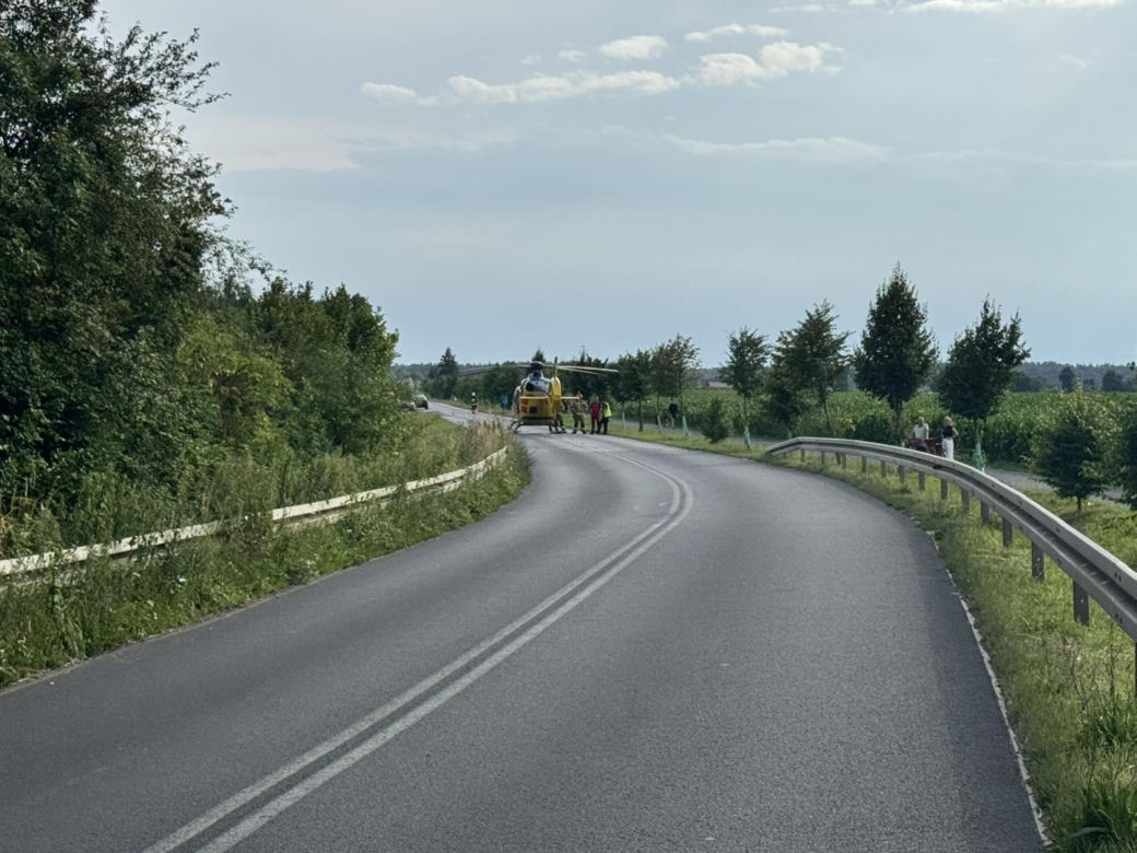 Wypadek motocyklisty 
