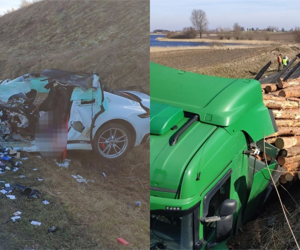 Przerażający wypadek koło Wąbrzeźna. Policjanci łapią się za głowy. Śmigłowiec w akcji 