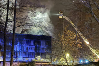 Pożar hotelu w Tychach