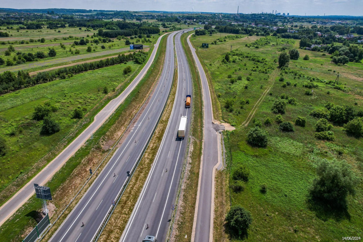 Tak wygląda zagłębiowska część nowej, ekspresowej S1 - czerwiec 2024