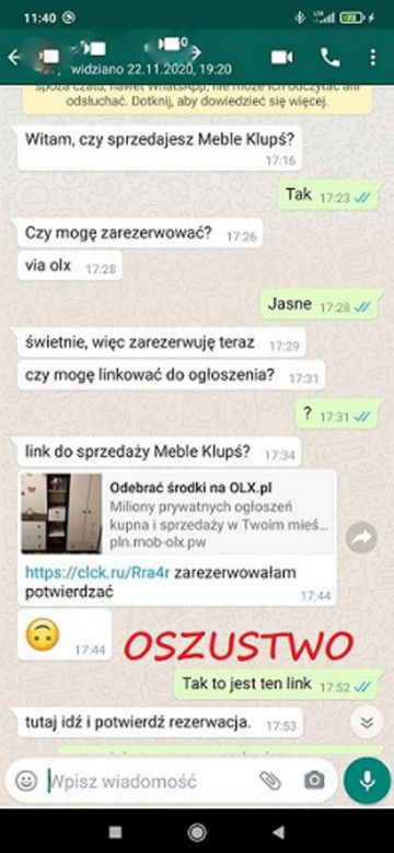 Oszuści na OLX