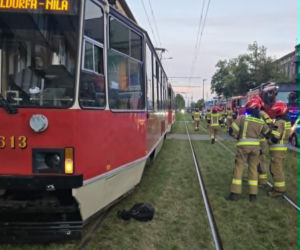 Rowerzystka wjechała pod tramwaj