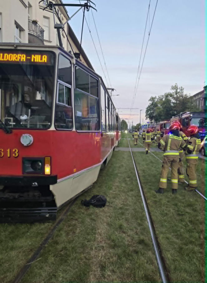 Rowerzystka wjechała pod tramwaj