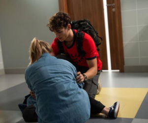 M jak miłość odc. 1898. Lenka (Olga Cybińska), Grzesiek (Borys Wiciński)