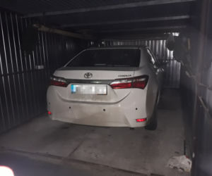 Zdjęcie z akcji policji na terenie powiatu wołomińskiego