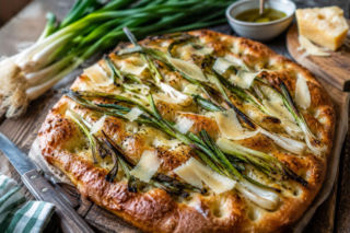 Focaccia po polsku. Młoda cebula i ser bursztyn odmienią ten włoski klasyk