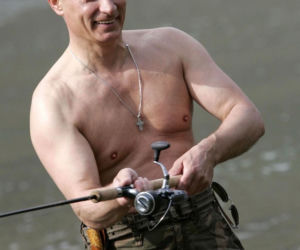 Władimir Putin na rybach 