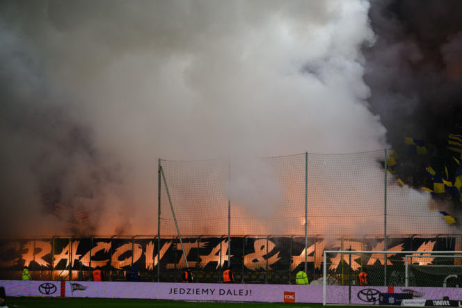 Lechia Gdańsk - Cracovia, zdjęcia kibiców z meczu 20. kolejki PKO BP Ekstraklasy