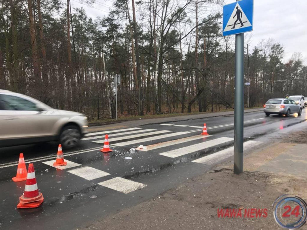 Wypadek na ul.Klasyków w Warszawie