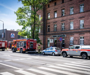 Pożar mieszkania w kamienicy w Rudzie Śląskiej