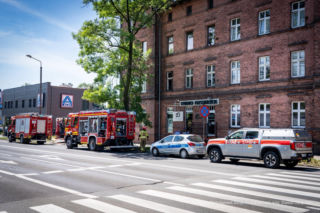Pożar mieszkania w kamienicy w Rudzie Śląskiej