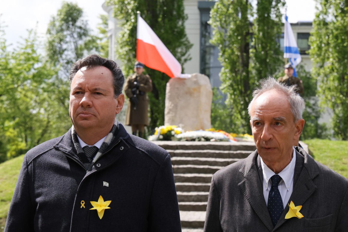 Oficjalne uroczystości z okazji 81. rocznicy wybuchu powstania w getcie warszawskim