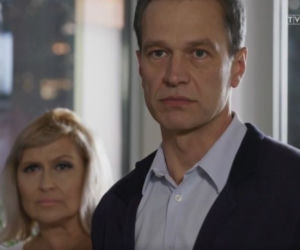 Na dobre i na złe odc. 834. Andrzej Falkowicz (Michał Żebrowski), Alina (Katarzyna Skrzynecka)