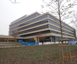 Park Rozwoju autorstwa JEMS Architekci. Zdjęcie z budowy z 28 października 2014