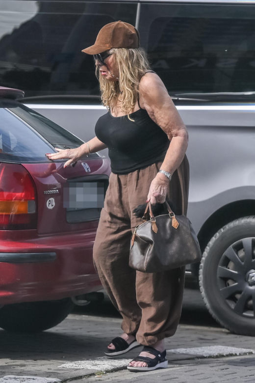 Agnieszka Perepeczko wystroiła się na bazar