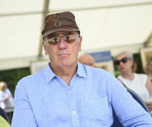 Karol Strasburger ćwiczy