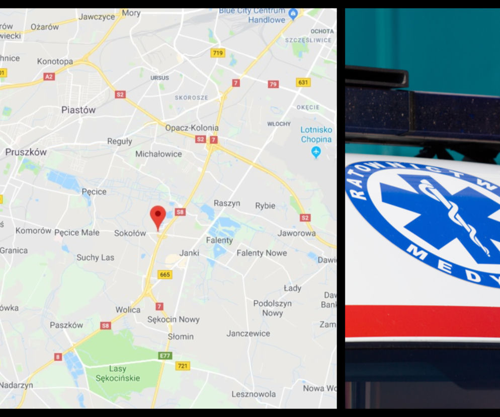 Do zdarzenia doszło na zjeździe z S8 w stronę Pruszkowa