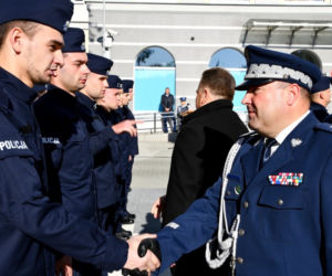 Ślubowanie nowych funkcjonariuszy podlaskiej policji