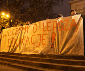 Łańcuch Światła na pl. Wolności