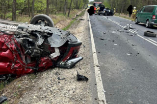 Cyganówka: Dwie osoby ranne w wypadku na DK-76