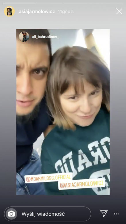 M jak miłość: Katia (Joanna Jarmołowicz), Igor (Ali Bakhrutdinov)