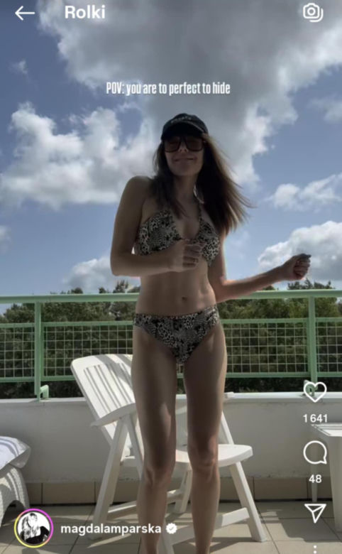 Magda Lamparska w bikini