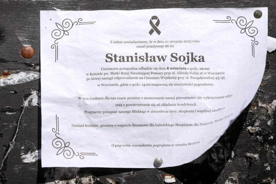 Stanisław Sojka - pogrzeb
