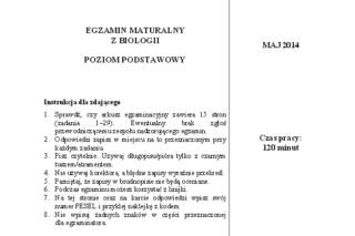Matura 2014 z bilogii. Było łatwe czy trudne? KOMENTARZE