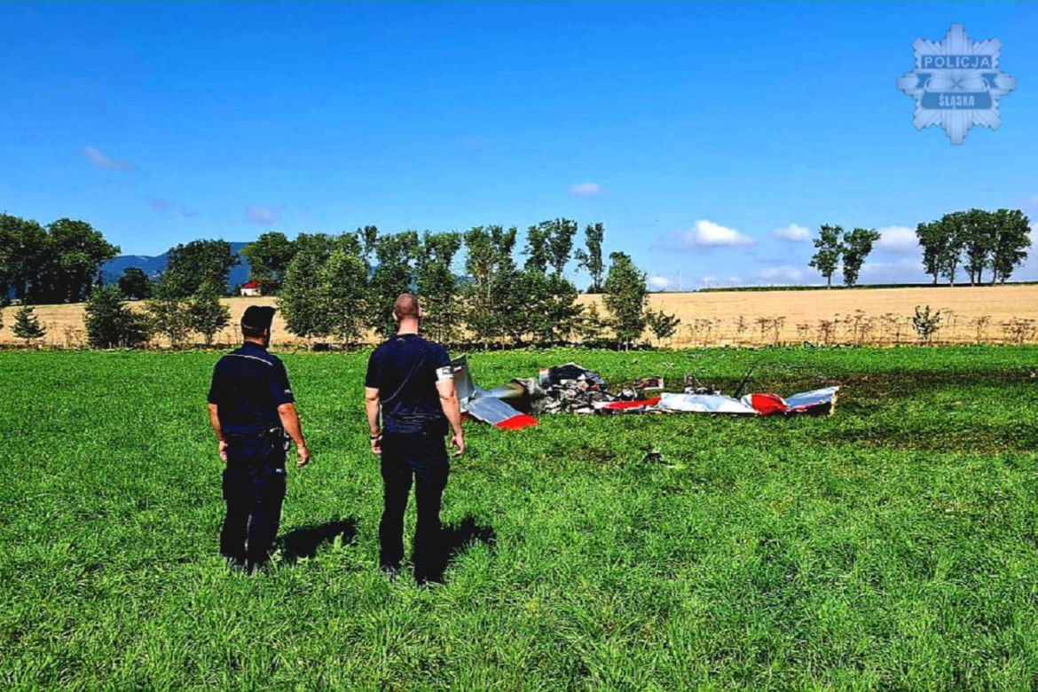 Katastrofa lotnicza pod Żywcem. Nie żyją dwie osoby