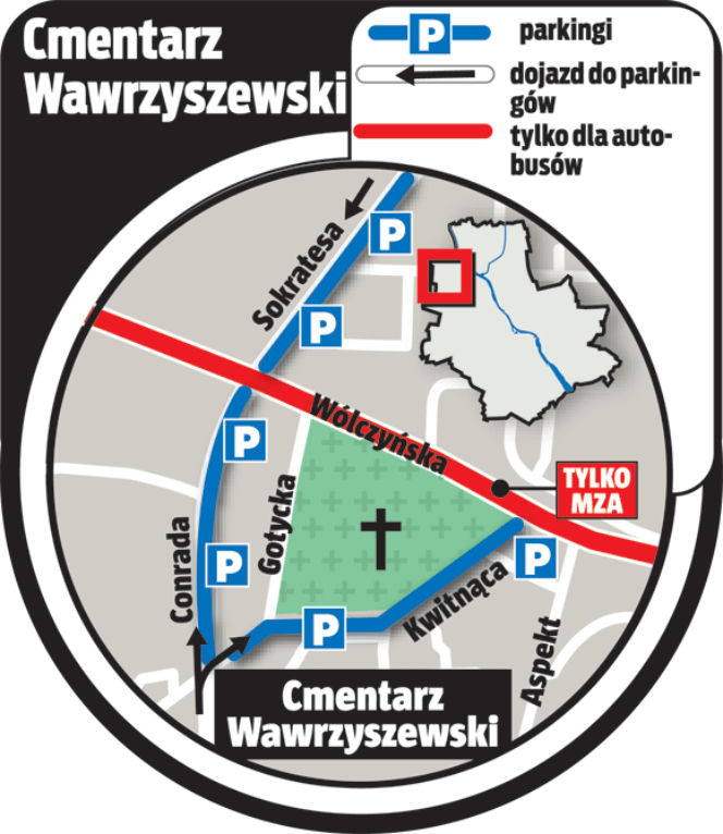 Jak dojechać na cmentarze
