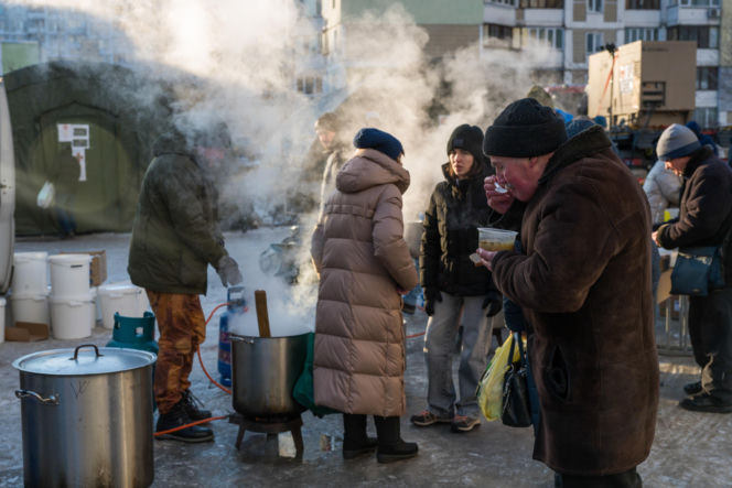 Kijów po rosyjskim ostrzale 3.02.2026