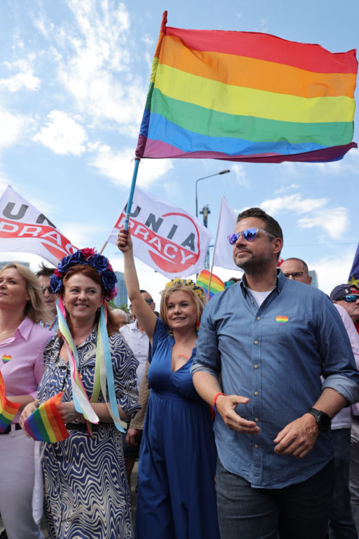 Rafał Trzaskowski na Paradzie Równości: Warszawa jest dla wszystkich!