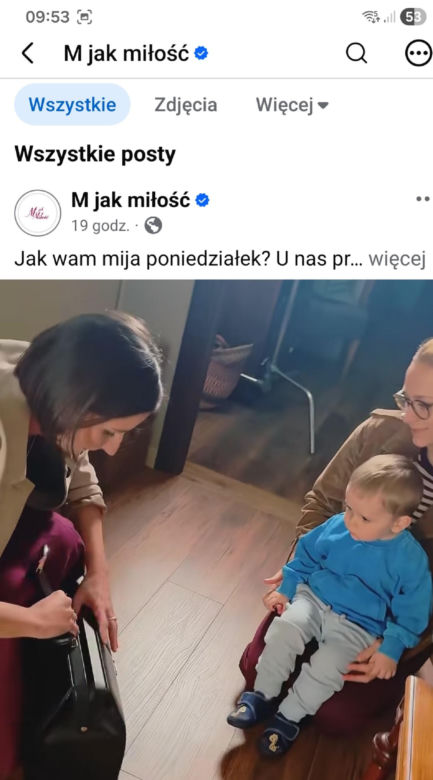 M jak miłość nowy sezon. Agnes (Amanda Mincewicz), Antoś (Mikołaj Jankowski) na planie