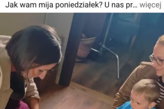 M jak miłość nowy sezon. Agnes (Amanda Mincewicz), Antoś (Mikołaj Jankowski) na planie